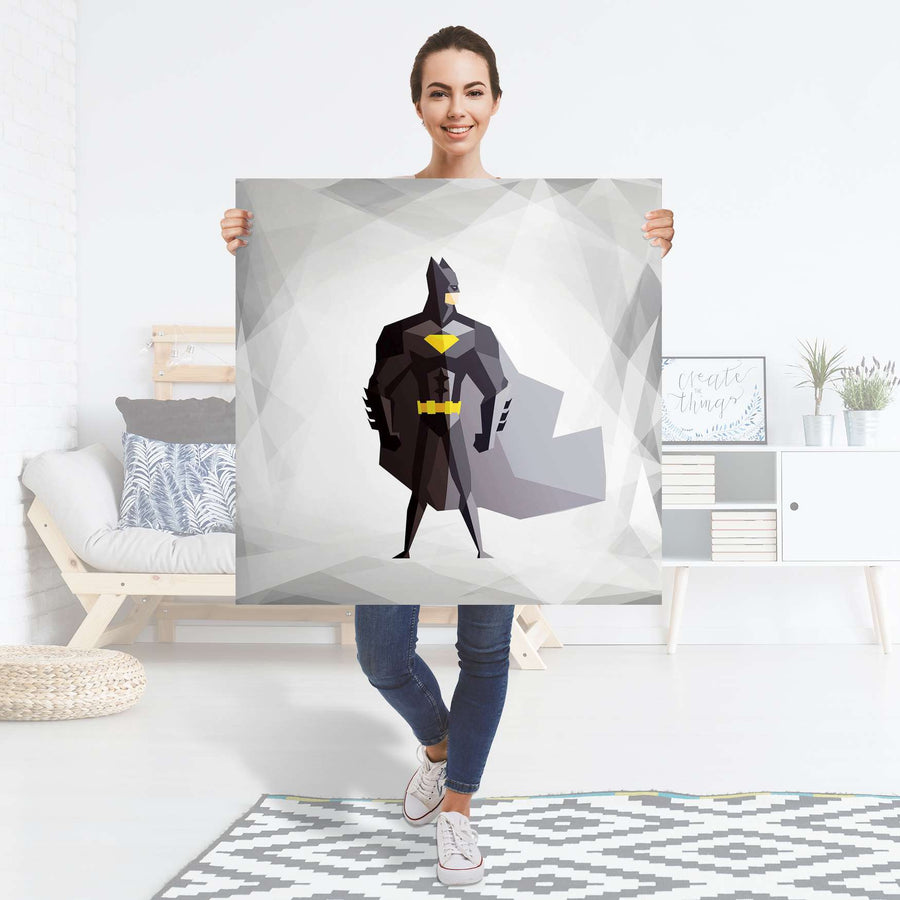 Selbstklebender Folienbogen Mr. Black - Größe: 90x90 cm