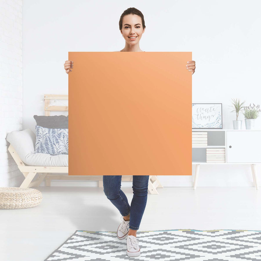 Selbstklebender Folienbogen Orange Light - Größe: 90x90 cm