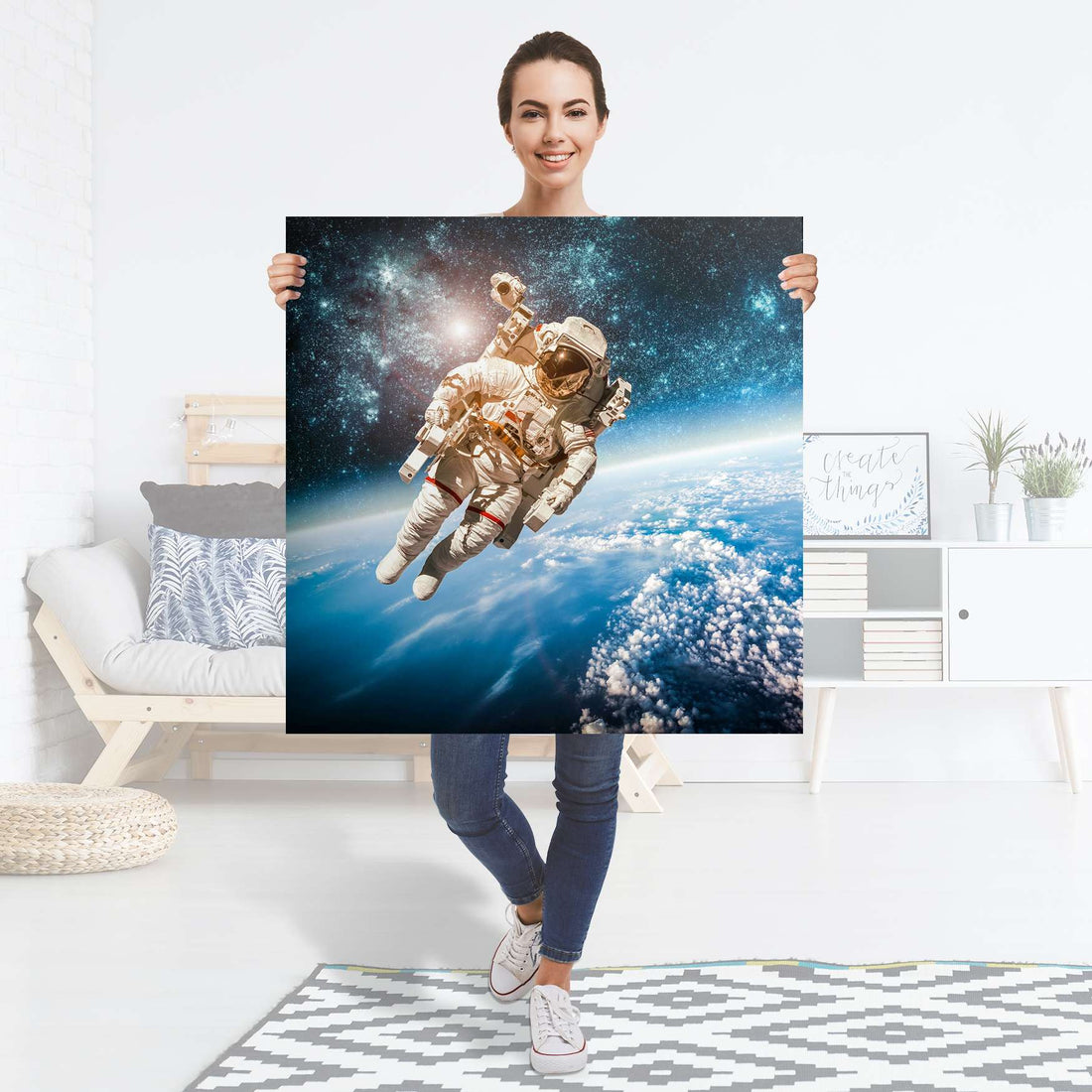 Selbstklebender Folienbogen Outer Space - Größe: 90x90 cm