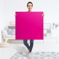 Selbstklebender Folienbogen Pink Dark - Größe: 90x90 cm