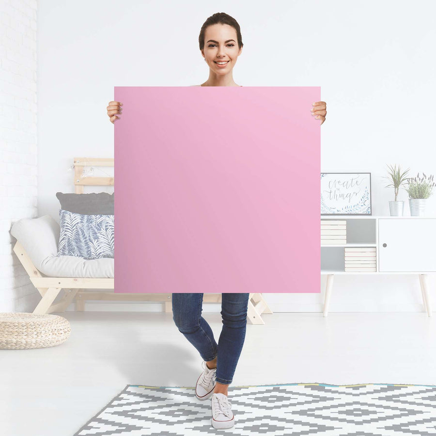 Selbstklebender Folienbogen Pink Light - Größe: 90x90 cm