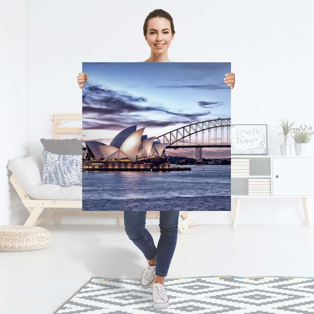 Selbstklebender Folienbogen Sydney - Größe: 90x90 cm