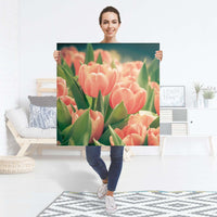 Selbstklebender Folienbogen Tulips for You - Größe: 90x90 cm