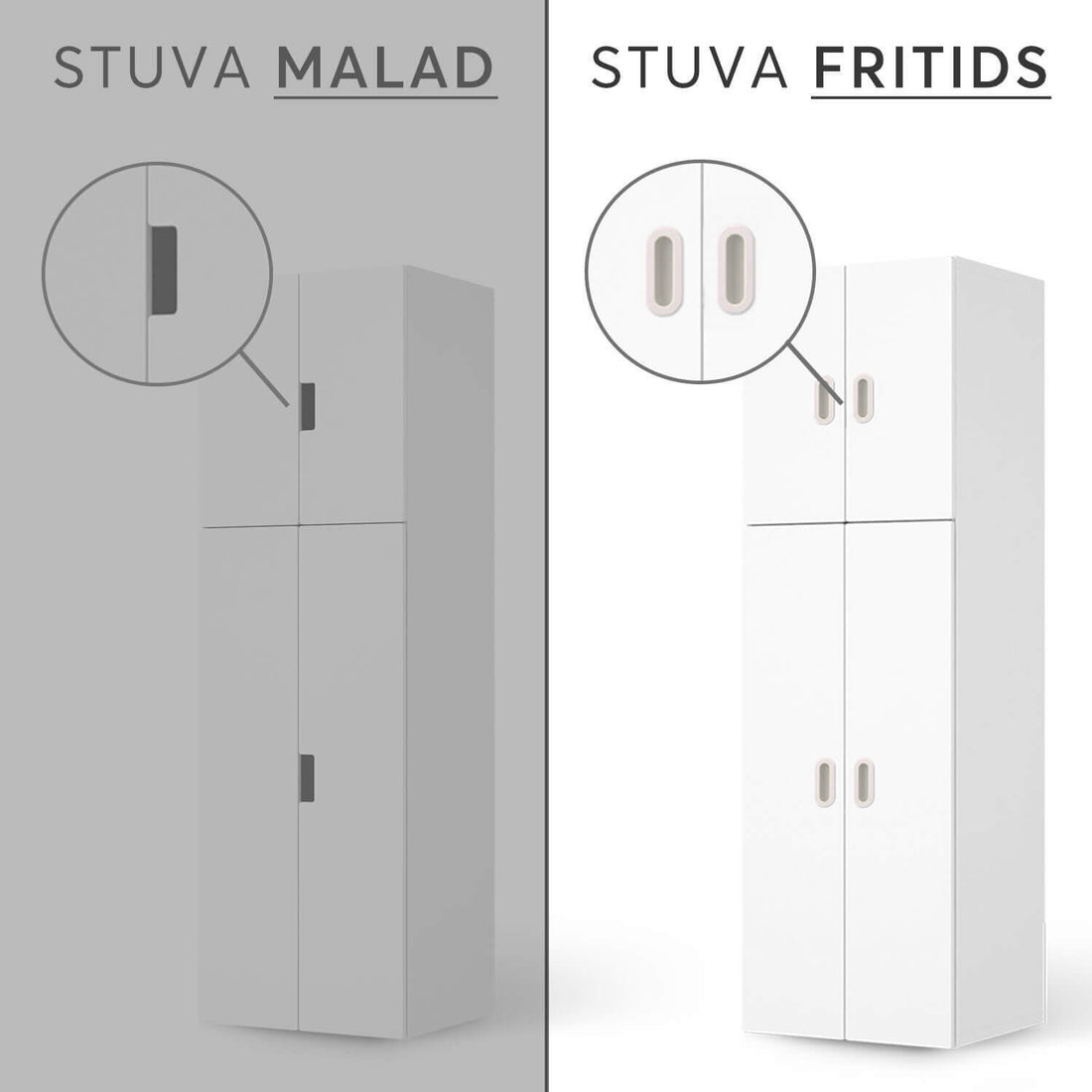 Vergleich IKEA Stuva Fritids / Malad - Blaugrau Dark