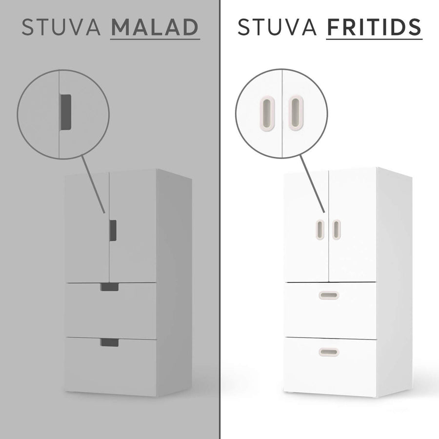 Vergleich IKEA Stuva Fritids / Malad - Grau Dark