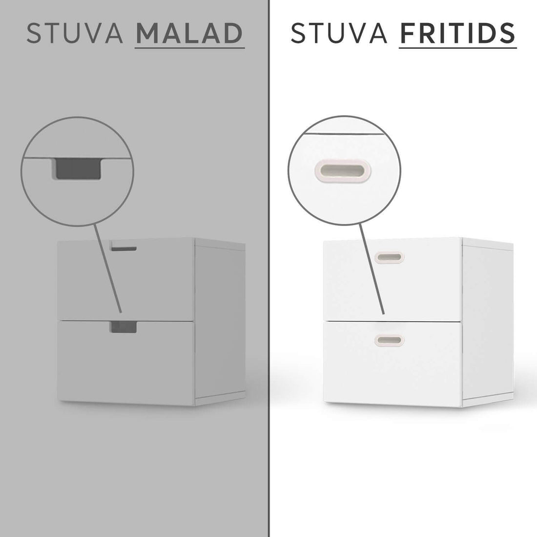 Vergleich IKEA Stuva Fritids / Malad - Türkisgrün Light