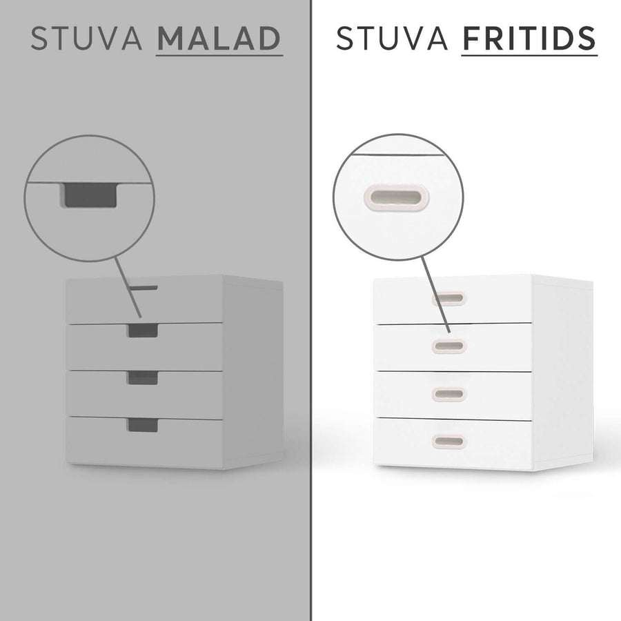 Vergleich IKEA Stuva Fritids / Malad - Braungrau Dark