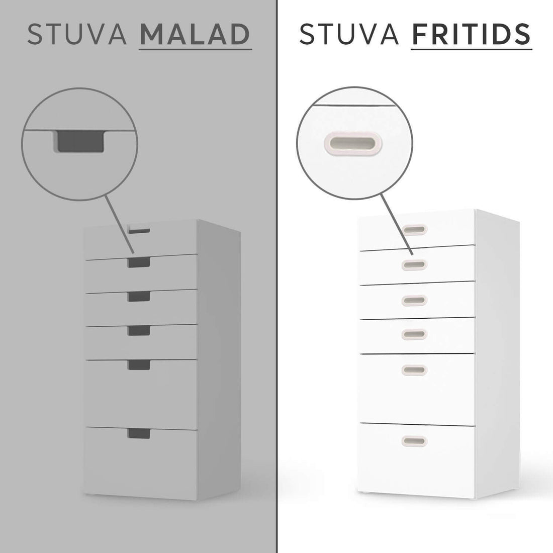 Vergleich IKEA Stuva Fritids / Malad - Füchse