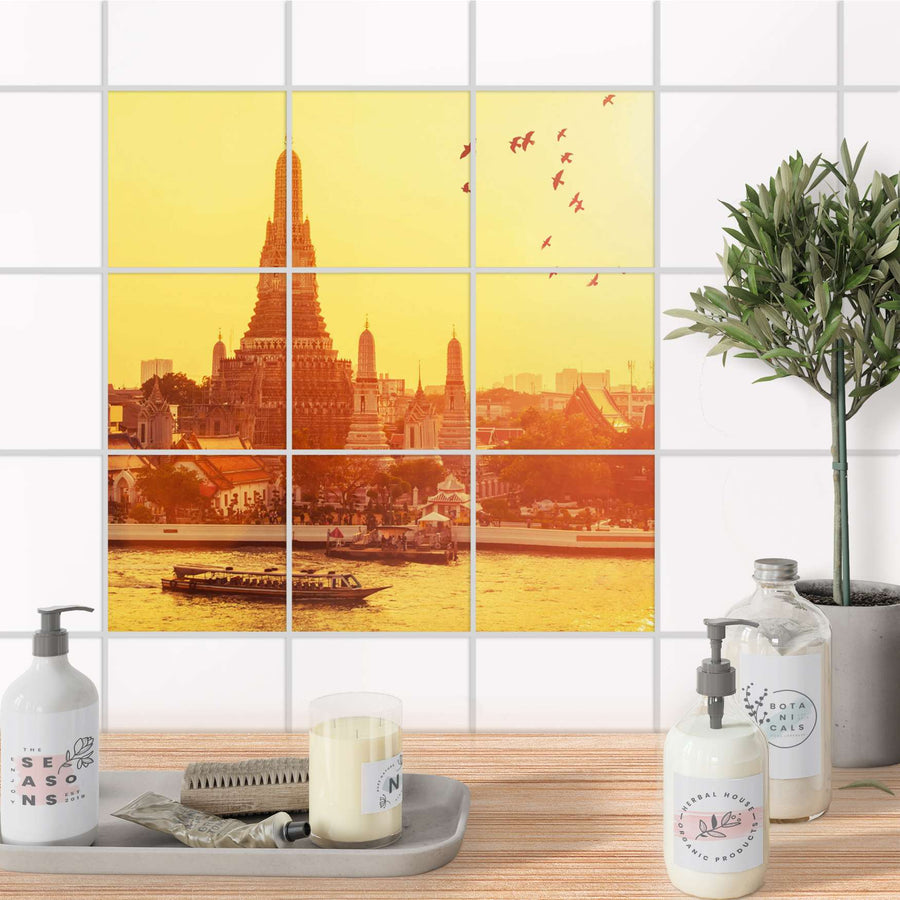 Klebefliesen Bad - Bangkok Sunset