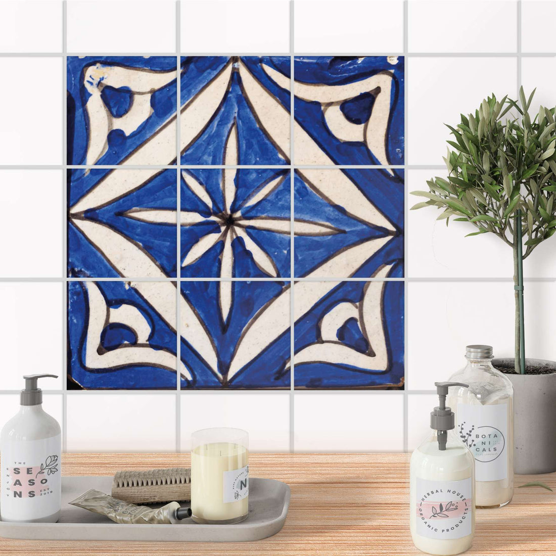 Klebefliesen Bad - Spanish Tile 1