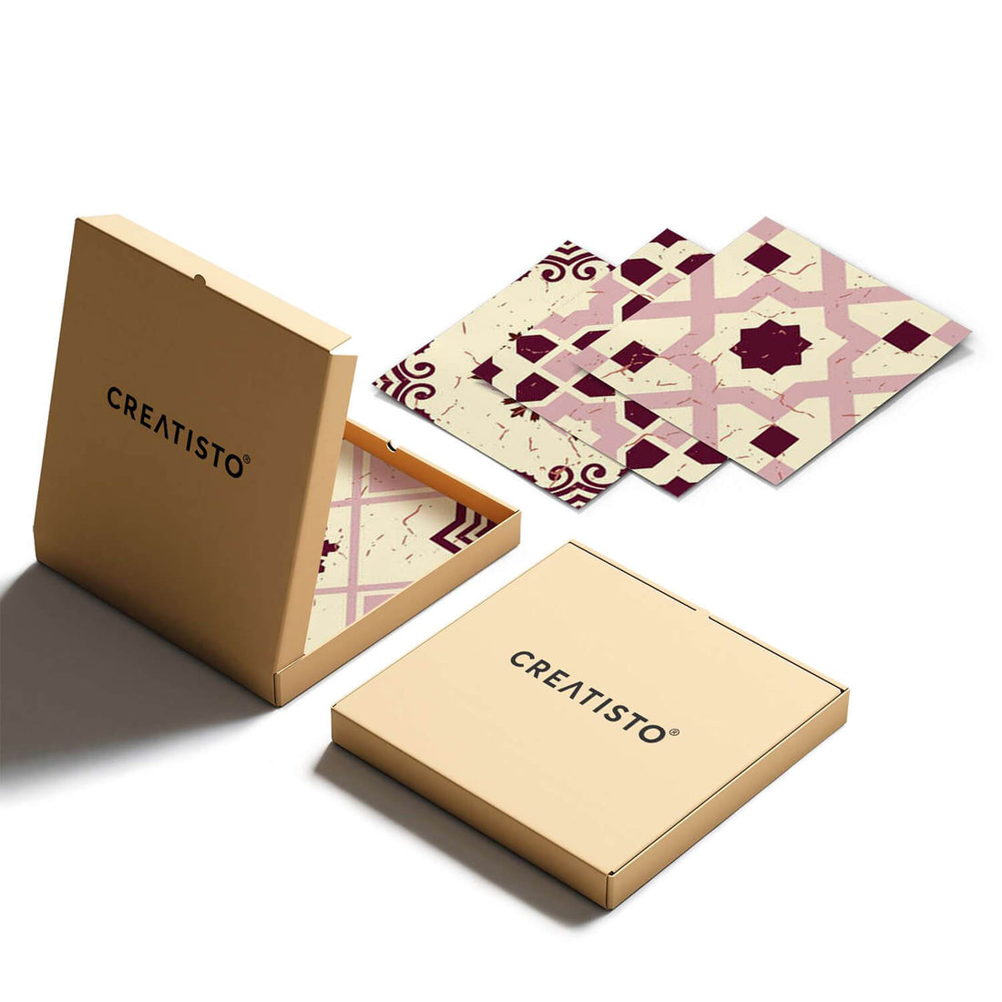 Klebefliesen Mediterranean Tile Set - Red Purple - Paket - creatisto pds2