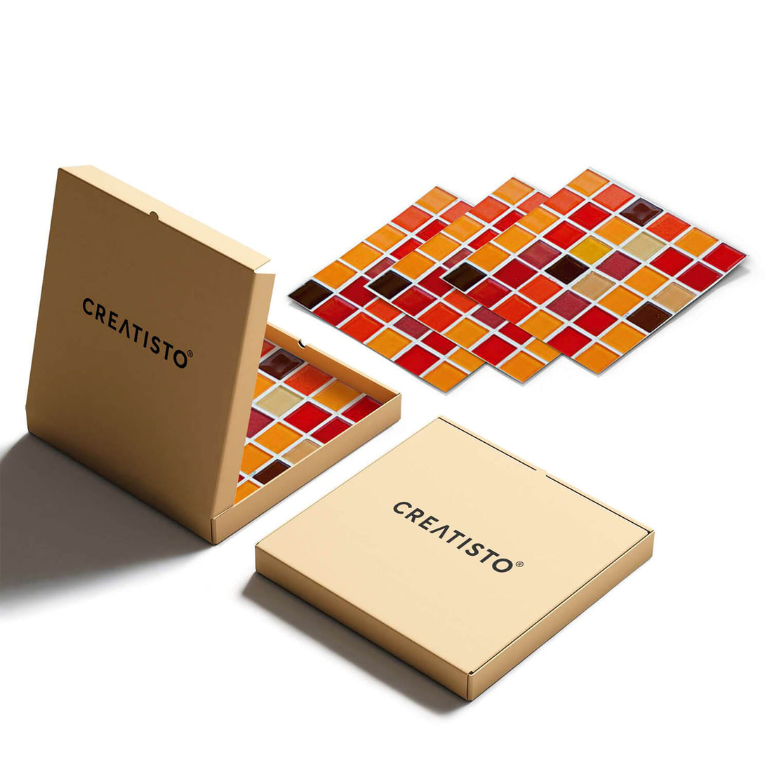 Klebefliesen Mosaik Rot-Orange - Paket - creatisto pds2