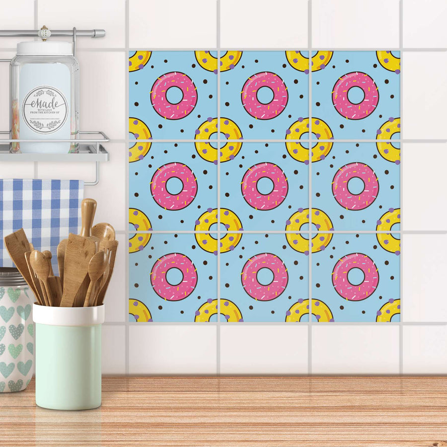 Klebefliesen Küche - Donutparty