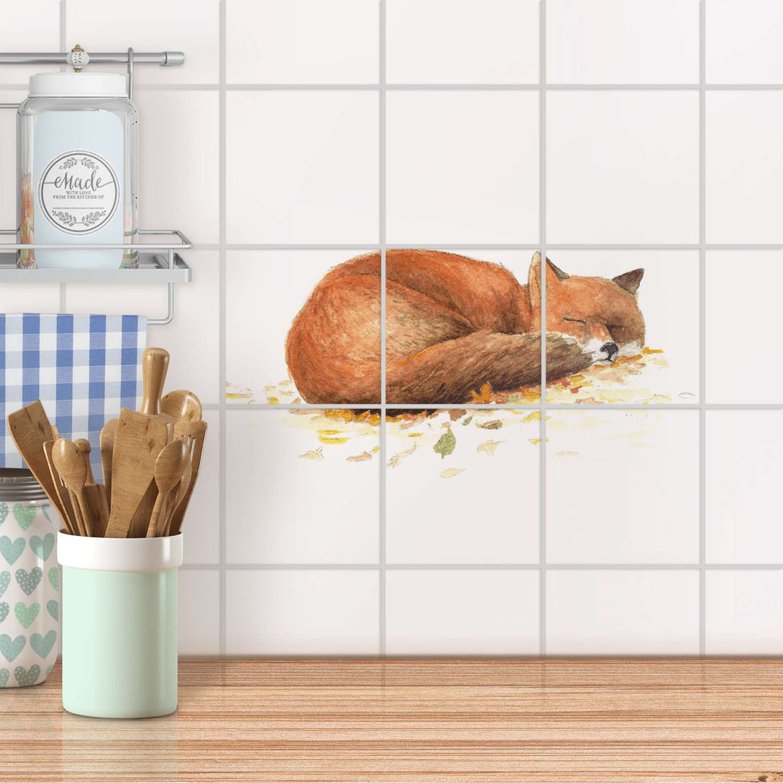 Klebefliesen Küche - Fuchs
