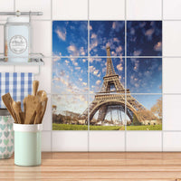 Klebefliesen Küche - La Tour Eiffel
