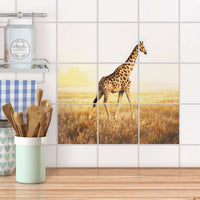 Klebefliesen Küche - Savanna Giraffe