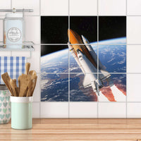 Klebefliesen Küche - Space Traveller