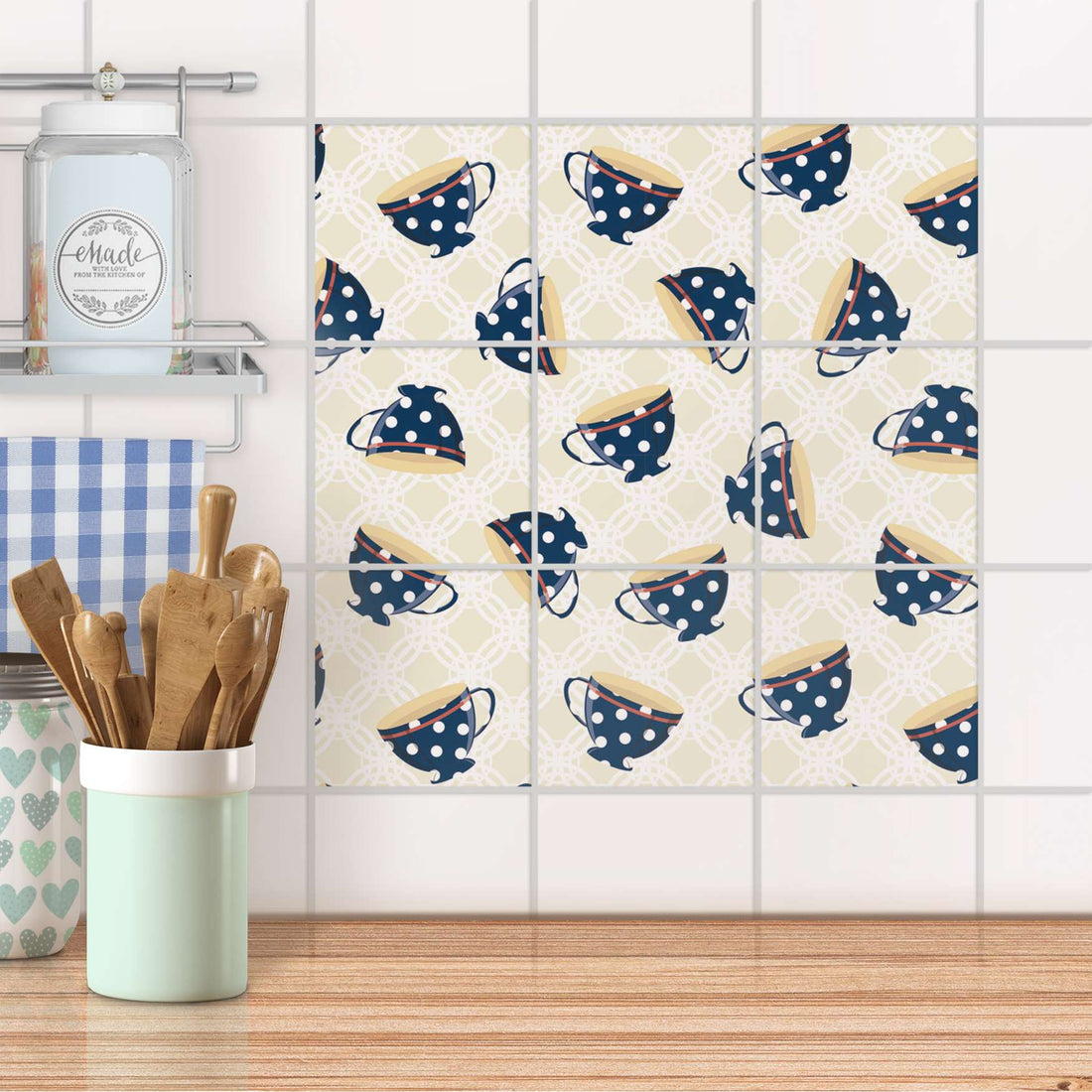 Klebefliesen Küche - Teatime