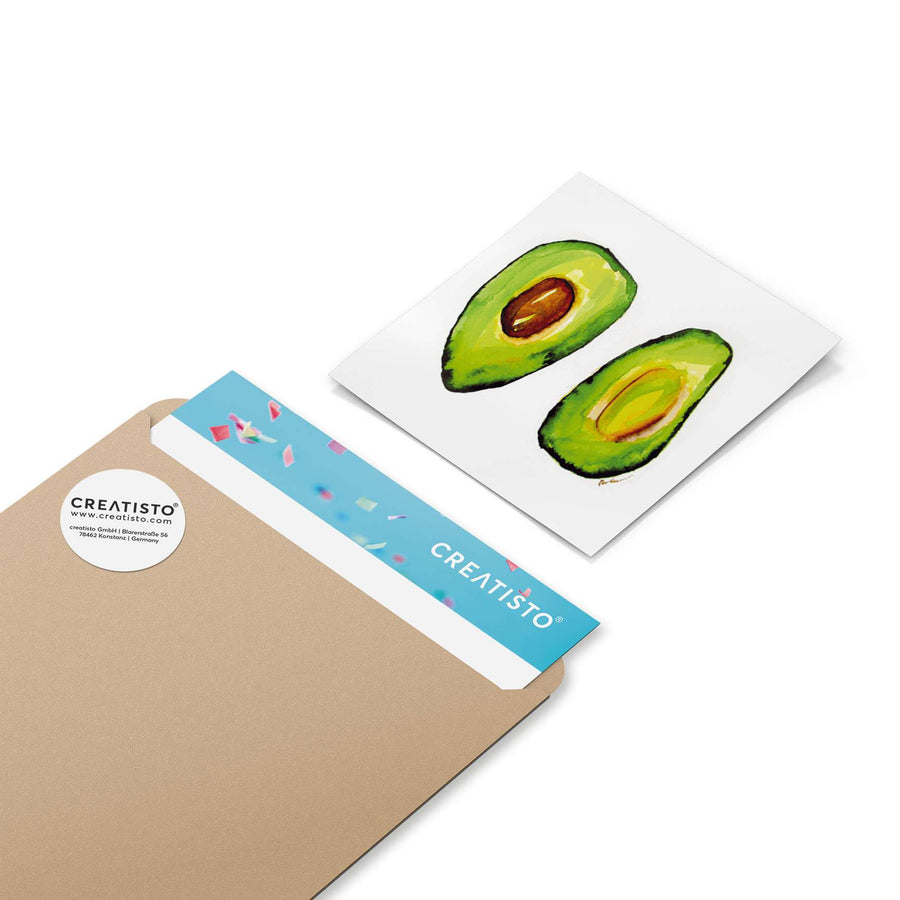 Klebefliesen Avocado halb und halb - Paket - creatisto pds2