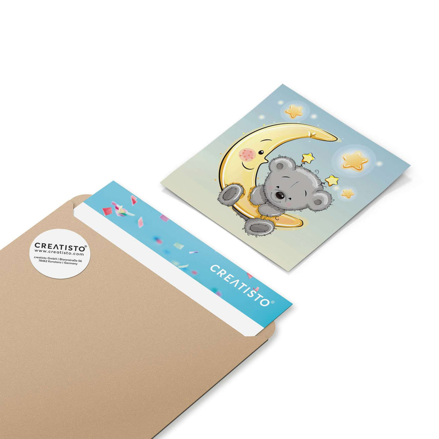 Klebefliesen Teddy und Mond - Paket - creatisto pds2
