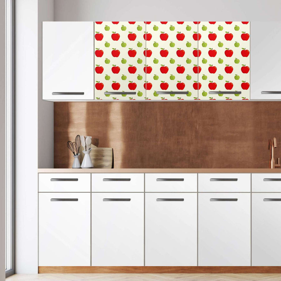 Klebefolie für die Küche -An apple a day- Wandschrank 120x60 cm - Front