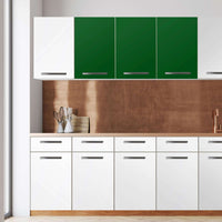 Klebefolie für die Küche -Grün Dark- Wandschrank 120x60 cm - Front