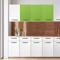 Klebefolie für die Küche -Hellgrün Dark- Wandschrank 120x60 cm - Front