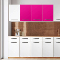 Klebefolie für die Küche -Pink Dark- Wandschrank 120x60 cm - Front