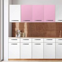 Klebefolie für die Küche -Pink Light- Wandschrank 120x60 cm - Front