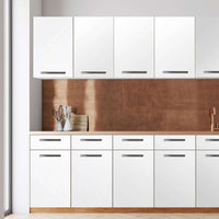 Klebefolie für die Küche -Weiß- Wandschrank 120x60 cm - Front