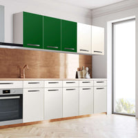 Klebefolie für die Küche Grün Dark - Wandschrank 120x60 cm - Seite