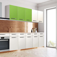 Klebefolie für die Küche Hellgrün Dark - Wandschrank 120x60 cm - Seite