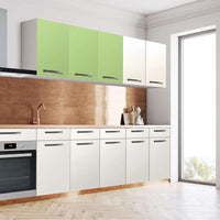 Klebefolie für die Küche Hellgrün Light - Wandschrank 120x60 cm - Seite