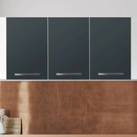Klebefolie für die Küche Blaugrau Dark - Wandschrank 120x60 cm - Zoom