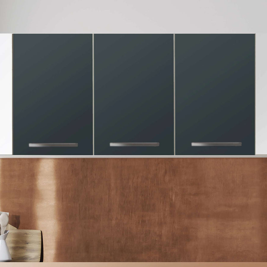 Klebefolie für die Küche Blaugrau Dark - Wandschrank 120x60 cm - Zoom