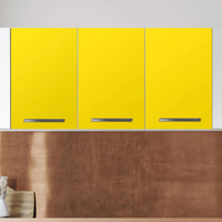 Klebefolie für die Küche Gelb Dark - Wandschrank 120x60 cm - Zoom
