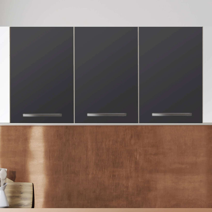 Klebefolie für die Küche Grau Dark - Wandschrank 120x60 cm - Zoom