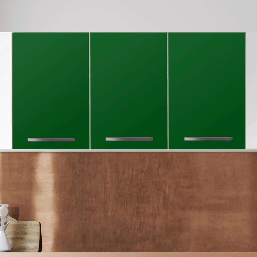 Klebefolie für die Küche Grün Dark - Wandschrank 120x60 cm - Zoom