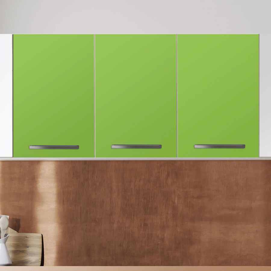 Klebefolie für die Küche Hellgrün Dark - Wandschrank 120x60 cm - Zoom