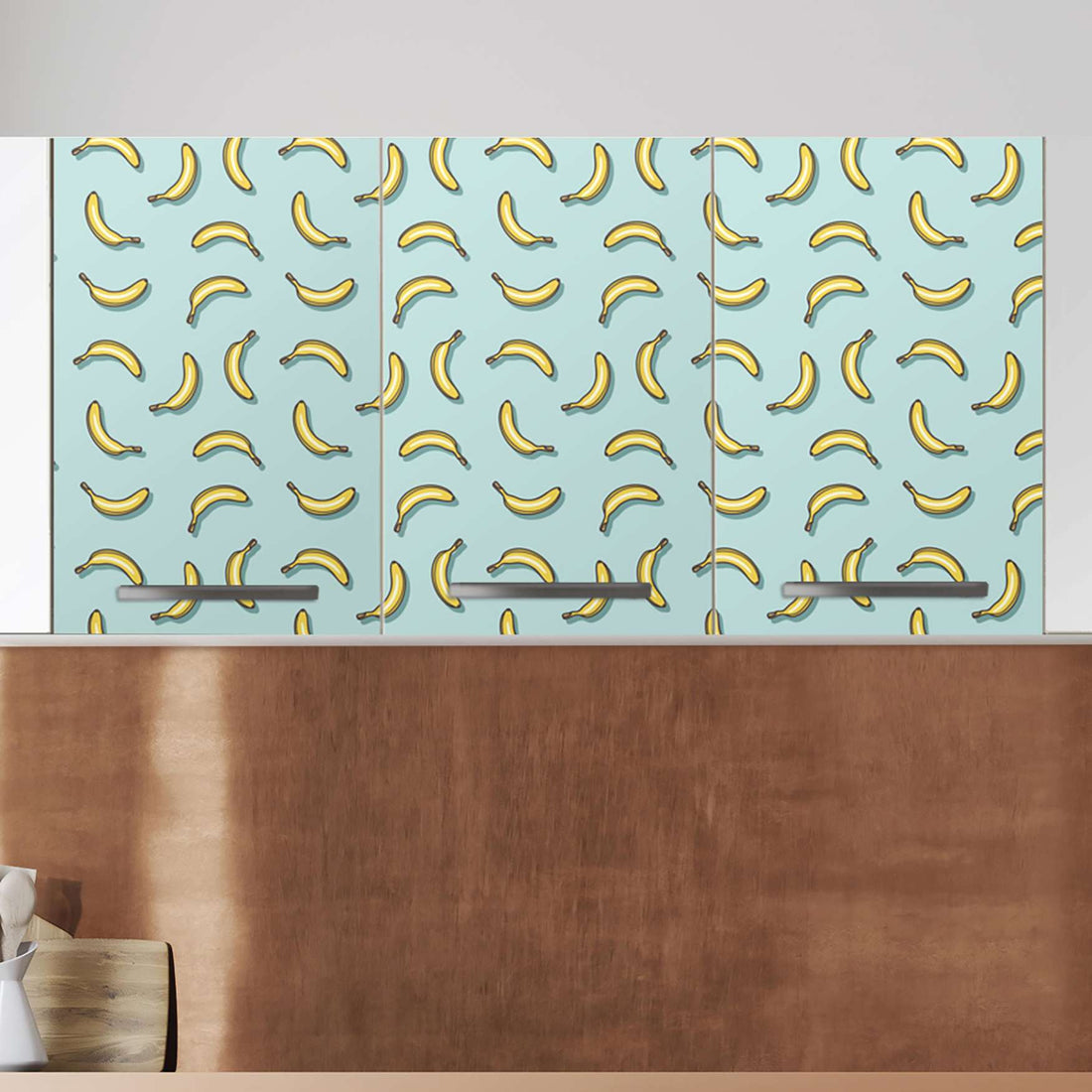 Klebefolie für die Küche Hey Banana - Wandschrank 120x60 cm - Zoom