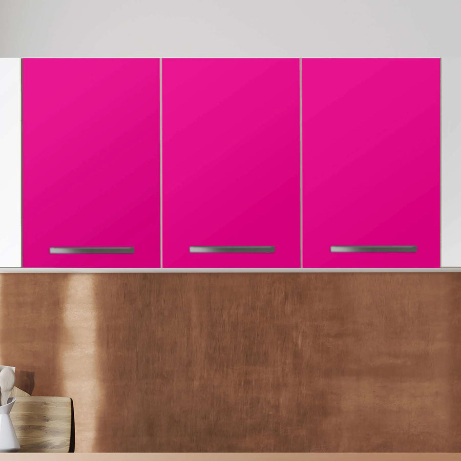 Klebefolie für die Küche Pink Dark - Wandschrank 120x60 cm - Zoom