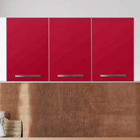Klebefolie für die Küche Rot Dark - Wandschrank 120x60 cm - Zoom