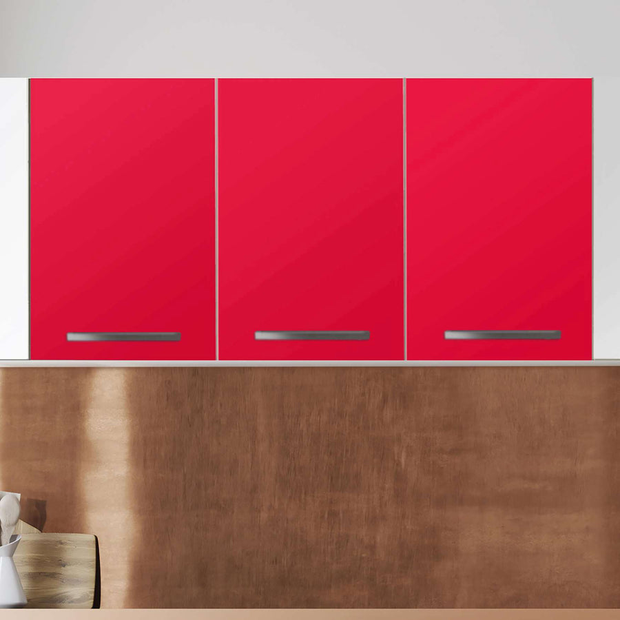 Klebefolie für die Küche Rot Light - Wandschrank 120x60 cm - Zoom