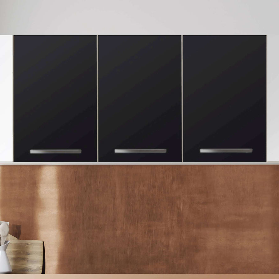 Klebefolie für die Küche Schwarz  - Wandschrank 120x60 cm - Zoom