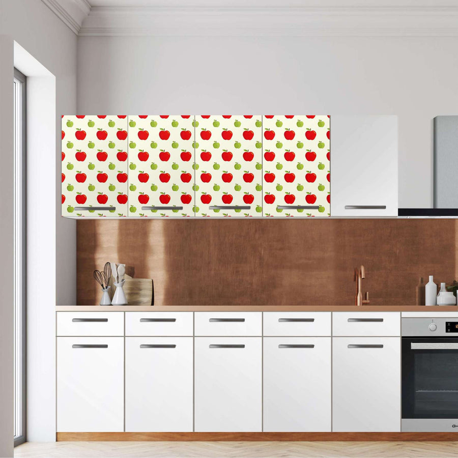 Klebefolie für die Küche -An apple a day- Wandschrank 160x60 cm - Front