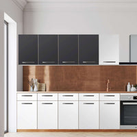 Klebefolie für die Küche -Grau Dark- Wandschrank 160x60 cm - Front