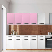 Klebefolie für die Küche -Pink Light- Wandschrank 160x60 cm - Front
