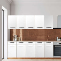 Klebefolie für die Küche -Weiß- Wandschrank 160x60 cm - Front