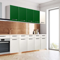 Klebefolie für die Küche Grün Dark - Wandschrank 160x60 cm - Seite