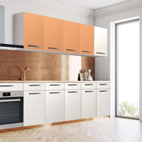 Klebefolie für die Küche Orange Light - Wandschrank 160x60 cm - Seite